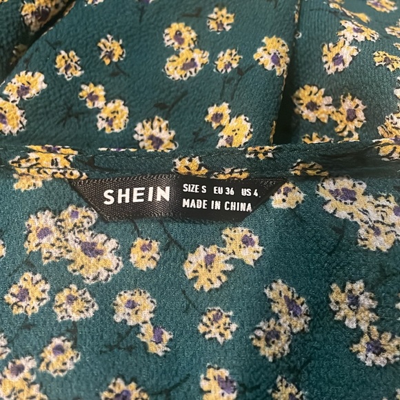 Green floral dress - Picture 2 of 2